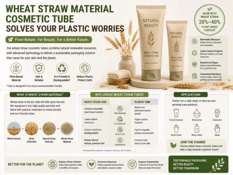 Wheat Straw Material Cosmetic Tube Solves Your Plastic Worries
