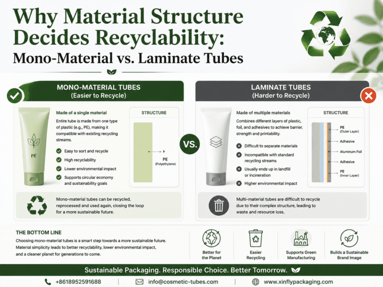 Why Material Structure Decides Recyclability: Mono-Material vs. Laminate Tubes 5 Why Material Structure Decides Recyclability Mono-Material vs. Laminate Tubes