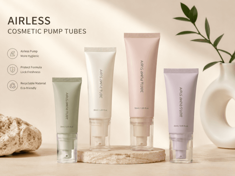 Can you manufacture airless pump tubes? 3 airless cosmetic pump tubes