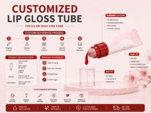 Lip Gloss Tube With Supper Soft Silicone Applicator