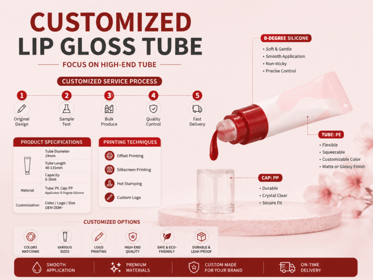 Lip Gloss Tube With Supper Soft Silicone Applicator 7 Lip Gloss Tube With Supper Soft Silicone Applicator