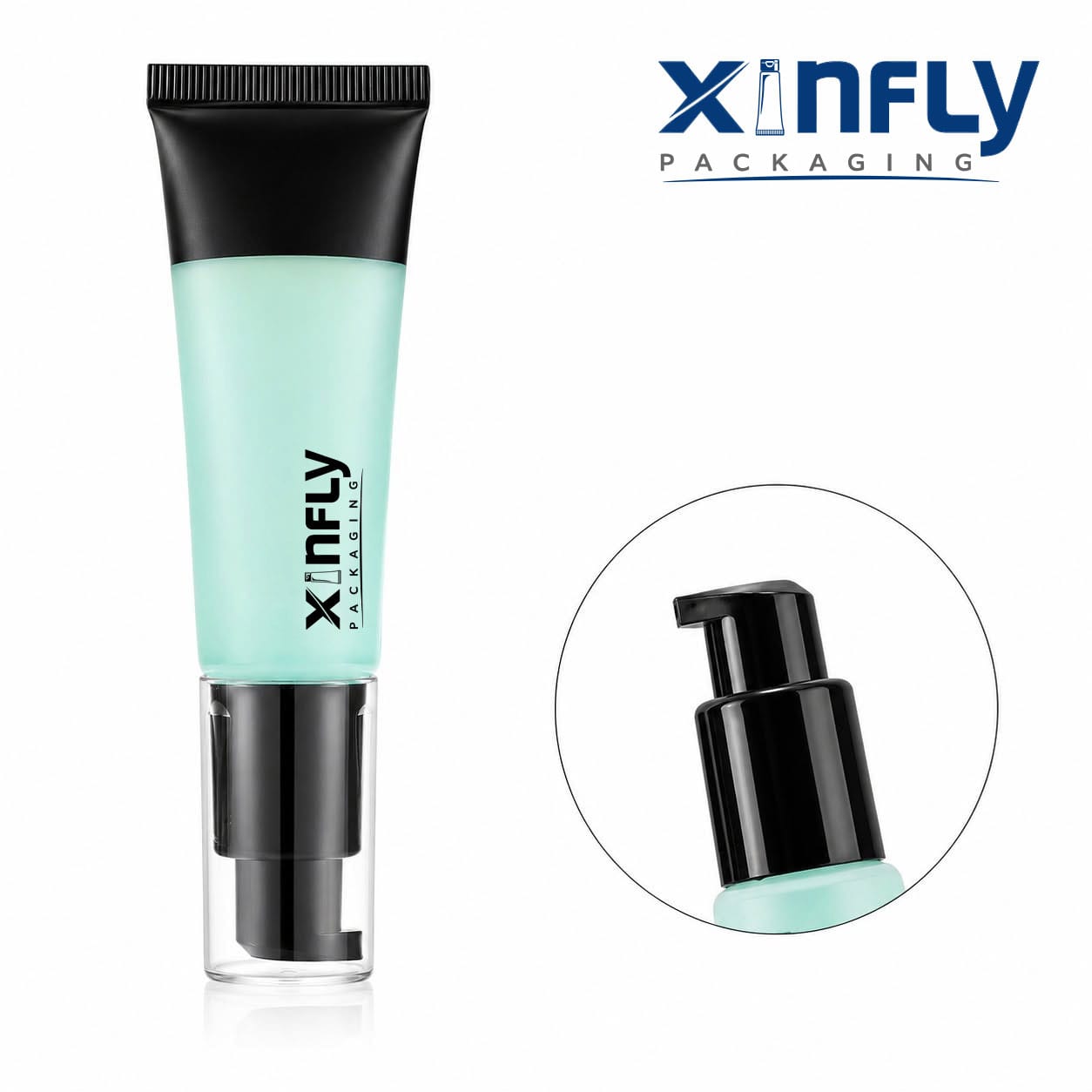 Custom 40ml cosmetic tube with airless pump