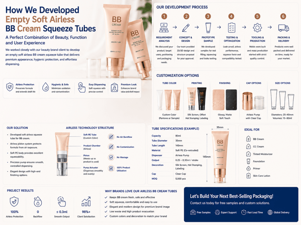 How We Developed Empty Soft Airless BB Cream Squeeze Tubes 13 Empty Soft Airless BB Cream Squeeze Tubes