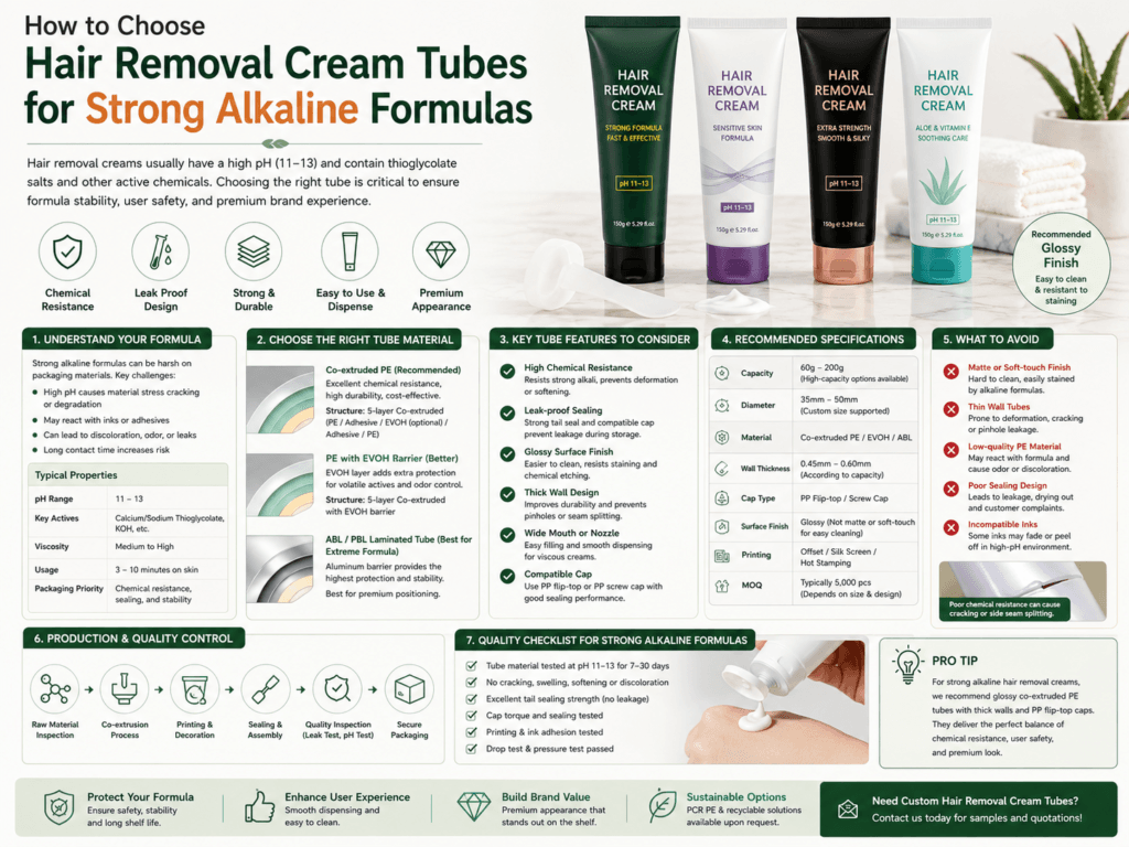 How to Choose Hair Removal Cream Tubes for Strong Alkaline Formulas 7 How to Choose Hair Removal Cream Tubes for Strong Alkaline Formulas