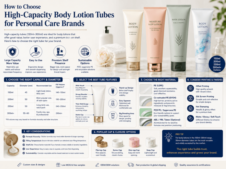 How to Choose High-Capacity Body Lotion Tubes for Personal Care Brands