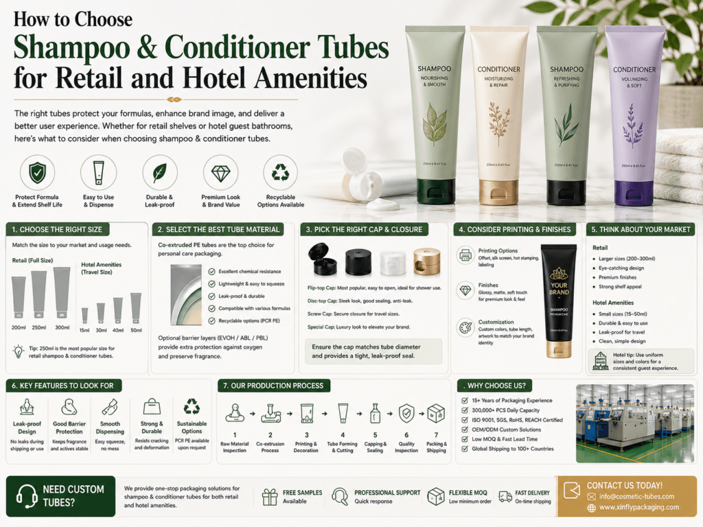 How to Choose Shampoo & Conditioner Tubes for Retail and Hotel Amenities 5 How to Choose Shampoo & Conditioner Tubes for Retail and Hotel Amenities