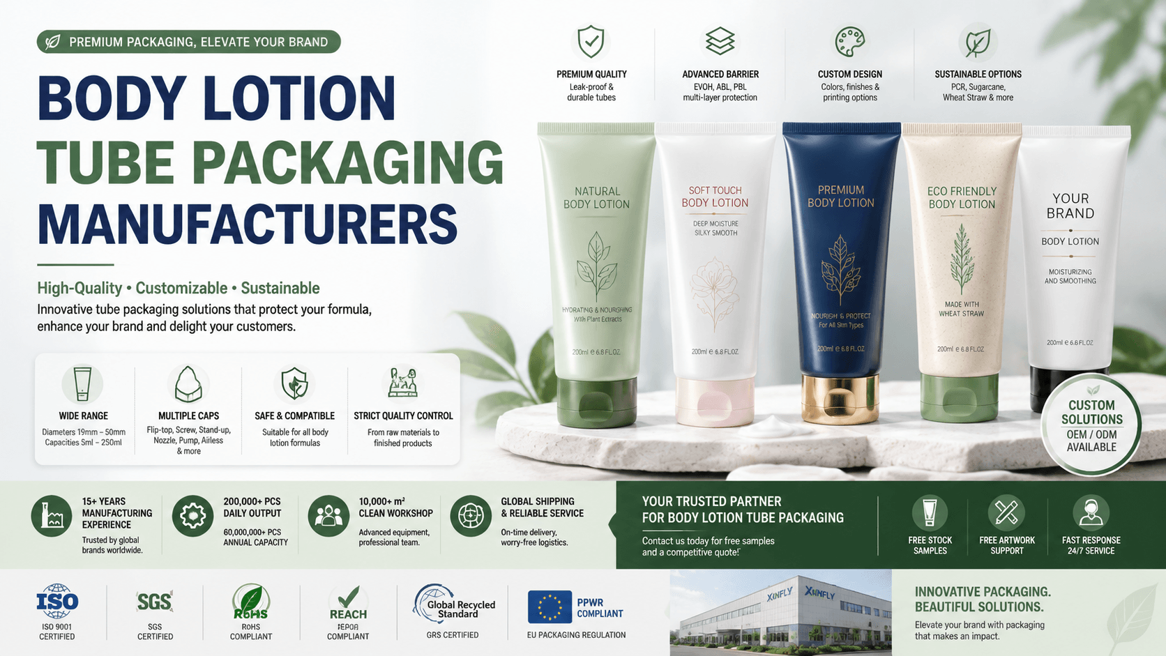 Xinfly Packaging body lotion tube manufacturing factory