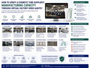 How to verify a cosmetic tube supplier's manufacturing capacity through virtual factory video audits?